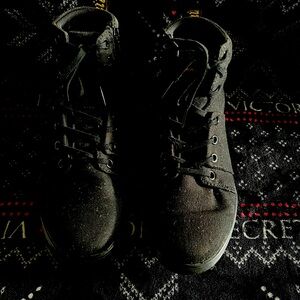 Dr Martens, women’s Monkey Boots Canvas US 7, Eu 38, black, excellent condition